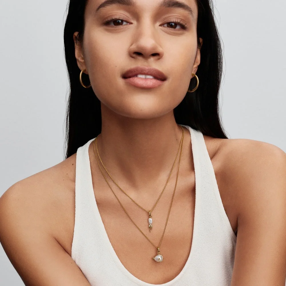 Pandora Baroque Pearl Little Fish Pendant